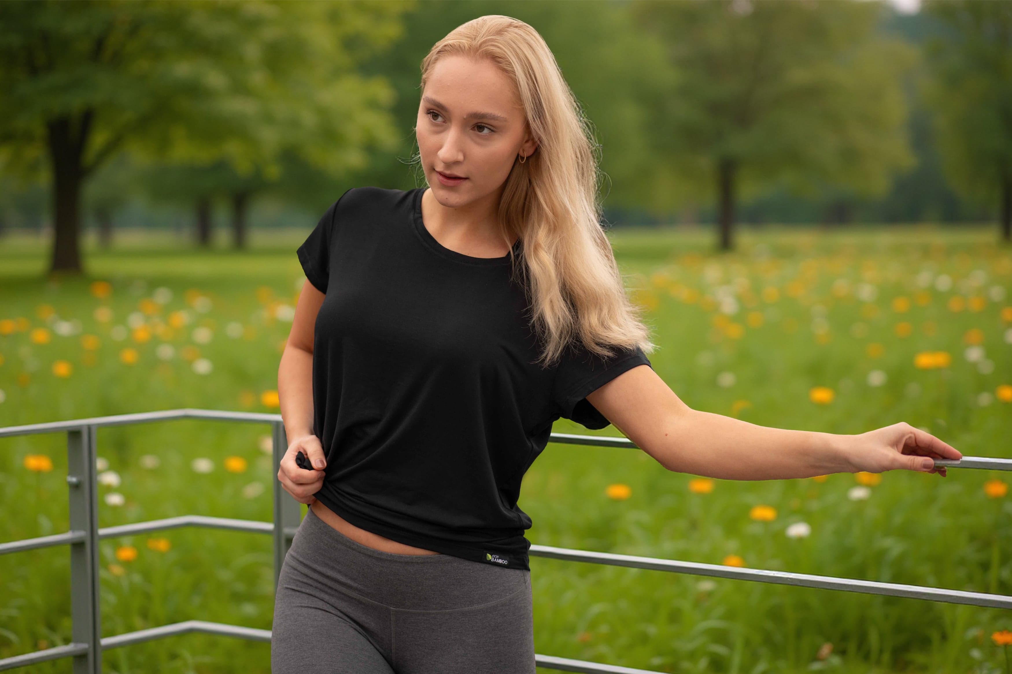 EcoBamboo prádlo pro denní pohodlí – elegantně kombinuj pohodlný styl s aktivním cvičením jógy.