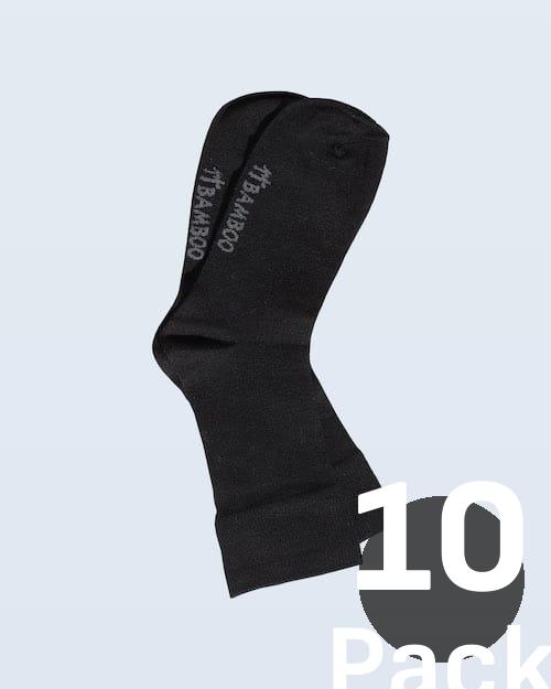 10 Pack Bambusové klasické vysoké ponožky
